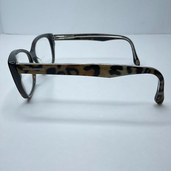 Lulu Guinness Eyeglasses Cat Eye Brn Tortoise Leopard Frames LG74 TOR 53 15 135 - Picture 2 of 6
